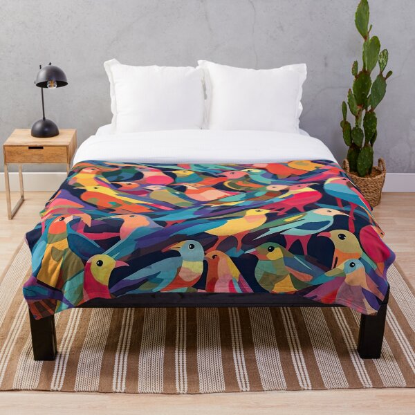 Item preview, Everybirdy Colorful Birds Pattern designed and sold by Pixel  Playground.