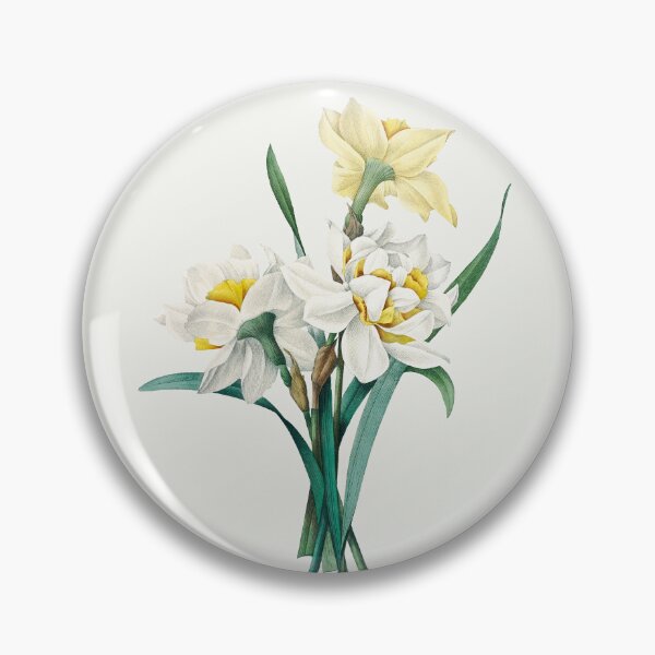 Item preview, Double Daffodil Bouquet Vintage Illustration by Pierre-Joseph Redouté designed and sold by Pretty  Pixel.