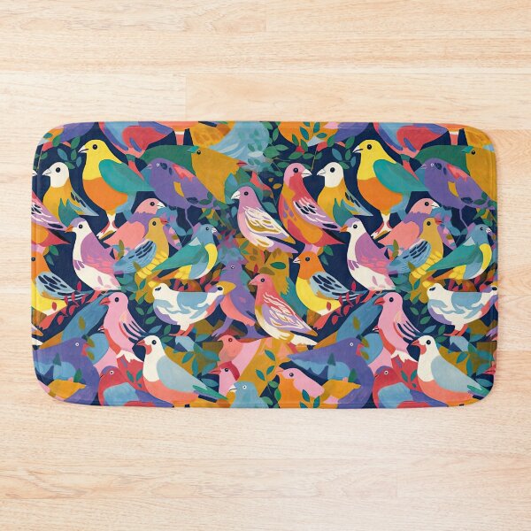 Item preview, Everybirdy Colorful Birds Pattern designed and sold by Pixel  Playground.