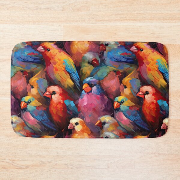 Item preview, Everybirdy Colorful Birds Pattern designed and sold by Pixel  Playground.