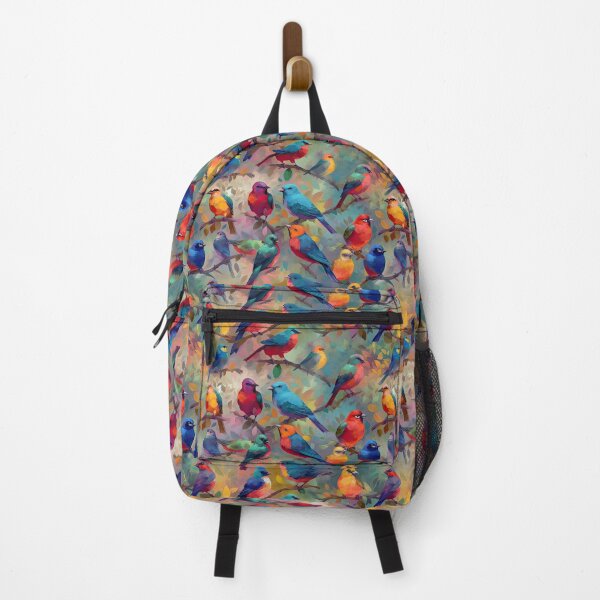 Item preview, Everybirdy Colorful Birds Pattern designed and sold by Pixel Playground.