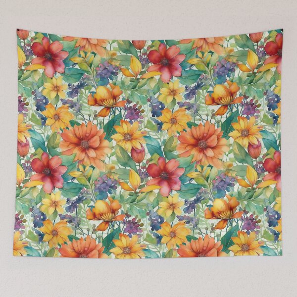 Artikelvorschau, Springtime Floral Blooms 27 : Watercolor Floral Seamless Pattern for DIY Crafts and Home Decor entworfen und verkauft von Shadi Rosenow.