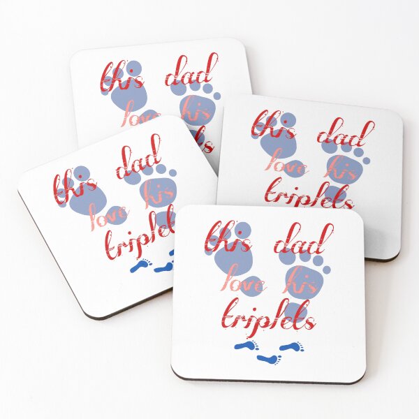 Item preview, this dad love his triplets designed and sold by Fatimaatbir.