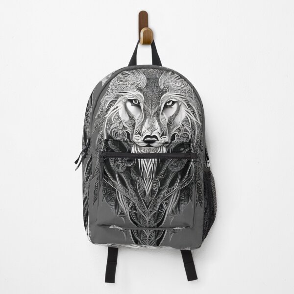 Item preview, Sigma Wolf: An Animal Art Board Print That Will Captivate You  [AI generated, AI art ] designed and sold by 3ac-Arts.