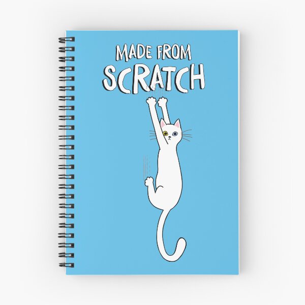 Item preview, Made From Scratch Funny White Cat Hanging On With Claws designed and sold by Jenn Inashvili.