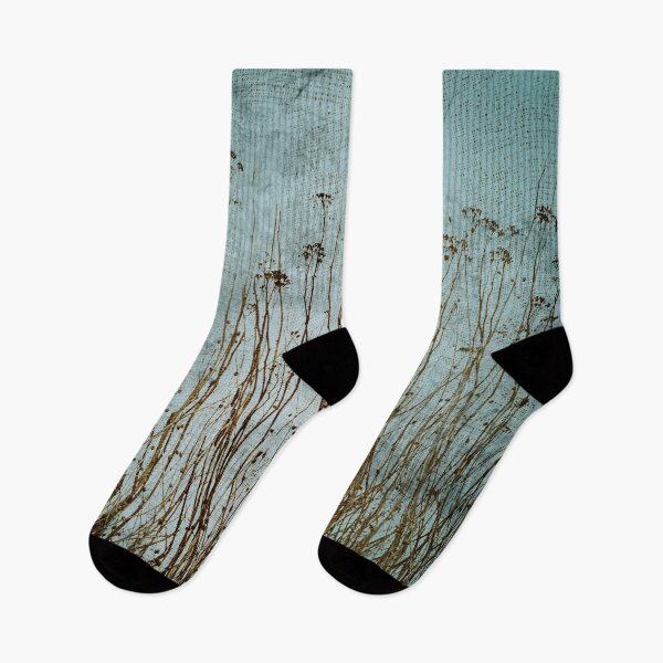 Item preview, Dried Plants Grunge Teal and Brown Botanical designed and sold by jocelynsart.