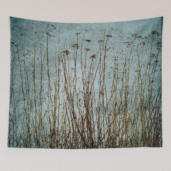 Item preview, Dried Plants Grunge Teal and Brown Botanical designed and sold by jocelynsart.