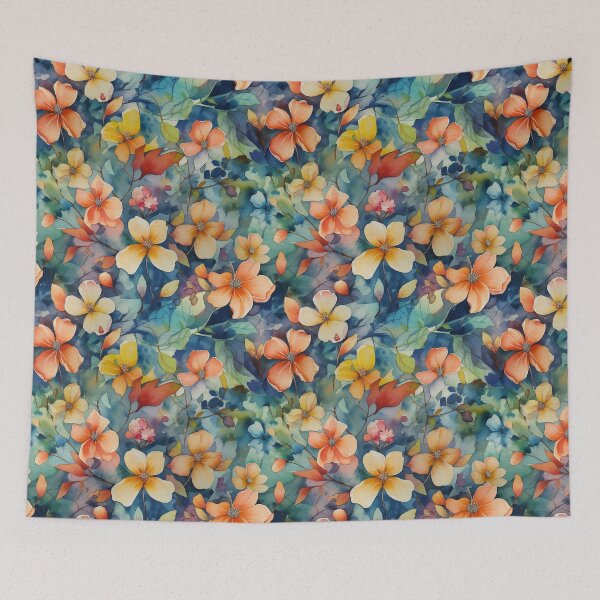 Artikelvorschau, Springtime Floral Blooms 34 : Watercolor Floral Seamless Pattern for DIY Crafts and Home Decor entworfen und verkauft von Shadi Rosenow.