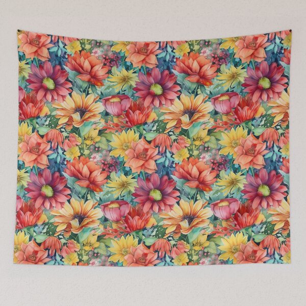 Artikelvorschau, Springtime Floral Blooms 36 : Watercolor Floral Seamless Pattern for DIY Crafts and Home Decor entworfen und verkauft von Shadi Rosenow.
