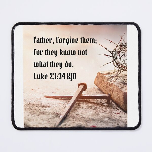 Item preview, Luke 23:34 King James Version Bible Verse designed and sold by Caregiverology.