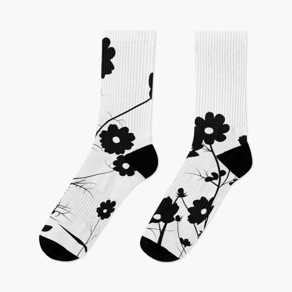 Item preview, Black and white daisy meadow designed and sold by ellaphanta.