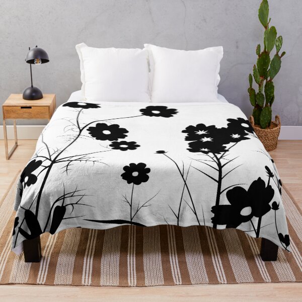 Item preview, Black and white daisy meadow designed and sold by ellaphanta.