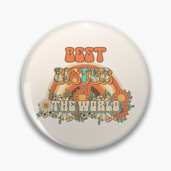 Item preview, Best sister in the world Groovy gift for sisters and  sis designed and sold by HomeCoquette.