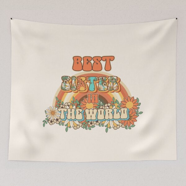 Item preview, Best sister in the world Groovy gift for sisters and  sis designed and sold by HomeCoquette.