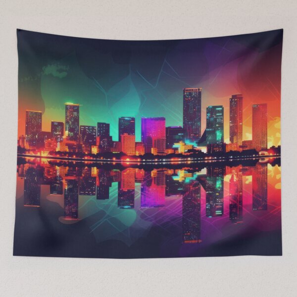 Item preview, Miami Vibe Art Wallpaper Background designed and sold by Damian Sobczyk.