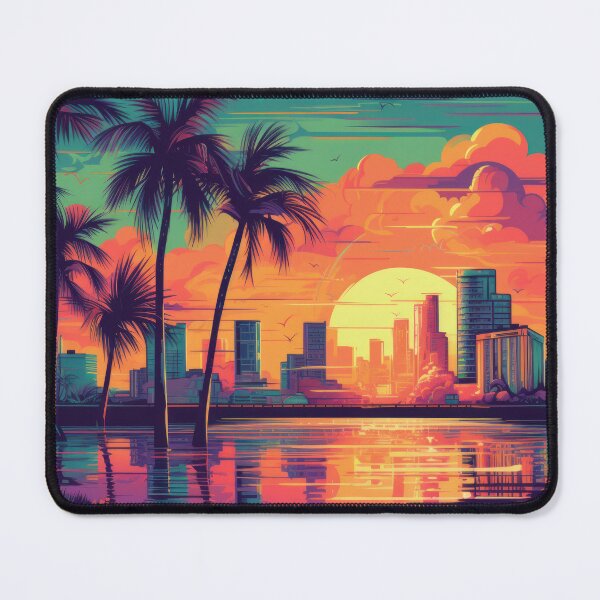Item preview, Miami Vibe Art Wallpaper Background designed and sold by Damian Sobczyk.