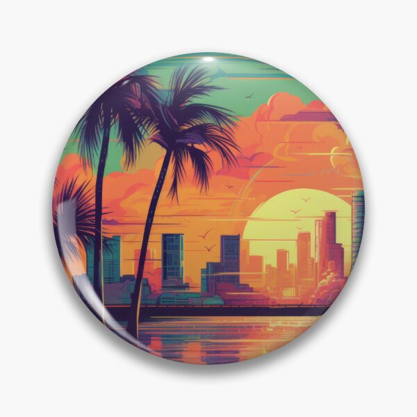 Item preview, Miami Vibe Art Wallpaper Background designed and sold by Damian Sobczyk.