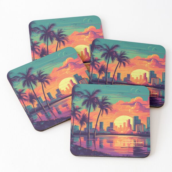 Item preview, Miami Vibe Art Wallpaper Background designed and sold by Damian Sobczyk.