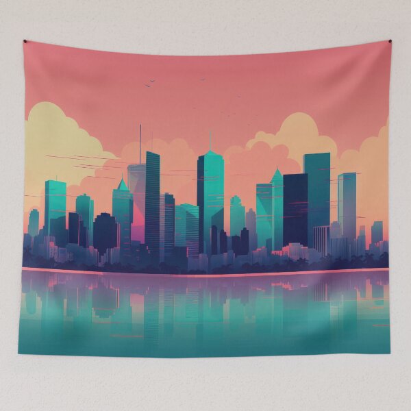 Item preview, Miami Vibe Art Wallpaper Background designed and sold by Damian Sobczyk.