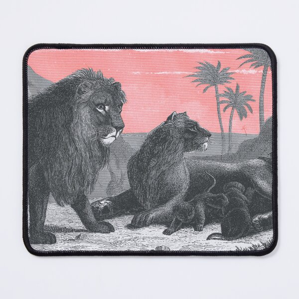 Item preview, Lion king of the beasts, elegant vintage illustration designed and sold by Mauswohn.
