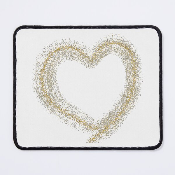 Item preview, Golden Glitter Heart on White designed and sold by designs-by-ann.