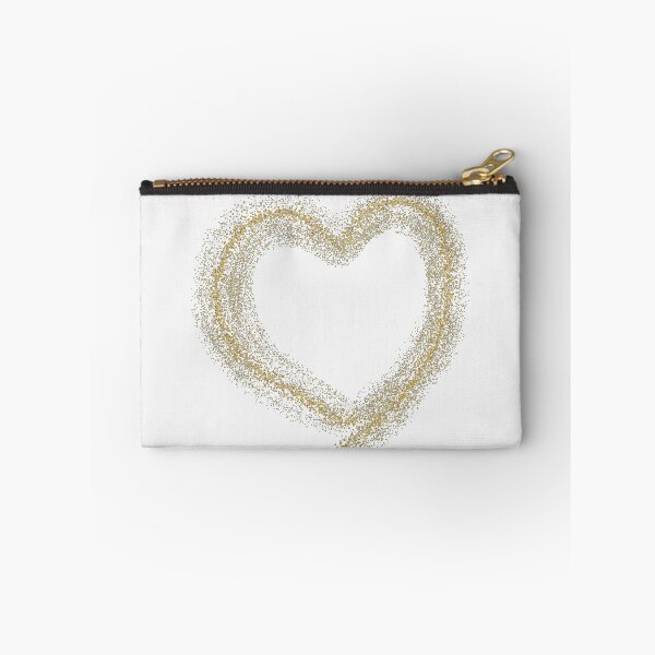 Item preview, Golden Glitter Heart on White designed and sold by designs-by-ann.