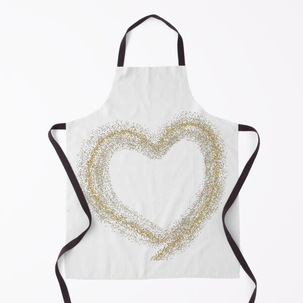 Item preview, Golden Glitter Heart on White designed and sold by designs-by-ann.
