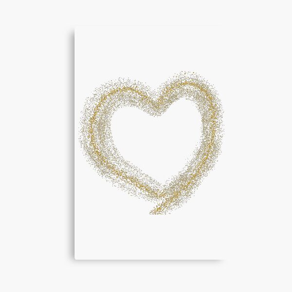 Hot pink heart faux glitter sparkles Valentines day love gift for her  (Photo of Glitter - Not Reflective) | Poster