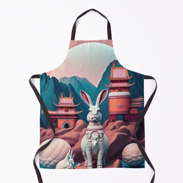 Item preview, The Year of The Rabbit 2023, Chinese Zodiac New Year 2023 - AI-Generated surrealist Art designed and sold by Flowsaiartshop.