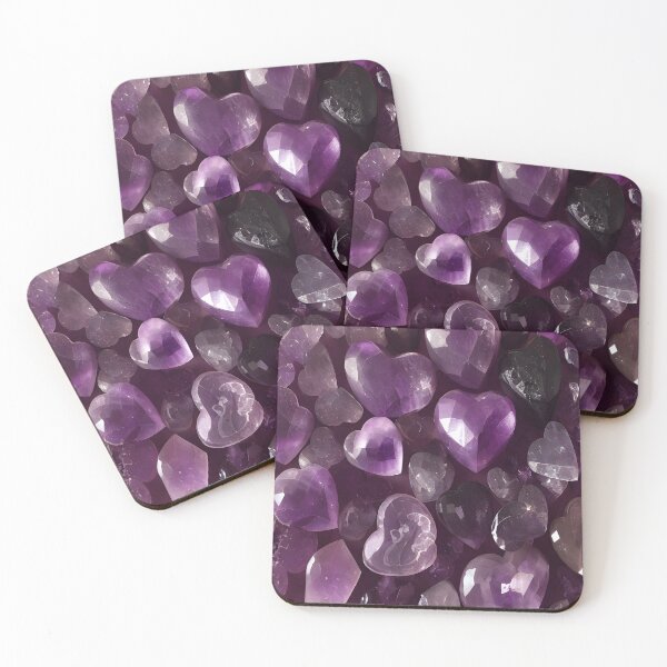 Item preview, Amethyst 3 Hearts designed and sold by christineiris.