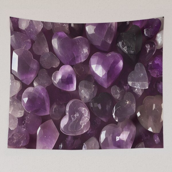 Item preview, Amethyst 3 Hearts designed and sold by christineiris.