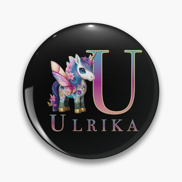Item preview, Ulrika name with a cute unicorn designed and sold by Lubellebubble20.