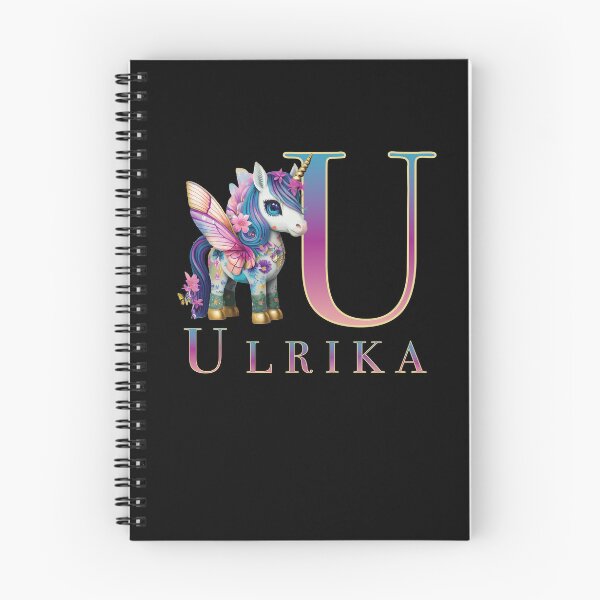 Item preview, Ulrika name with a cute unicorn designed and sold by Lubellebubble20.
