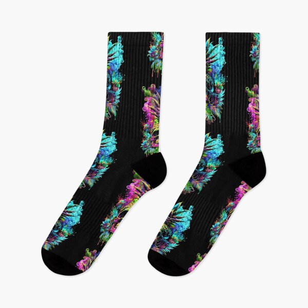 Item preview, Trippy Tropical Pineapple Skull Splashing Abstract Retro Art designed and sold by MindWave THC.