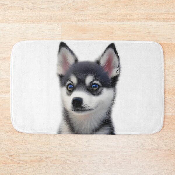 Artikelvorschau, Süßer Alaskan Klee Kai Welpe, Kohlezeichnung, Ai Generated Art entworfen und verkauft von ACC .
