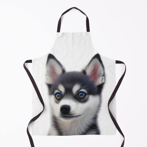 Item preview, Cute Alaskan Klee Kai puppy, charcoal drawing, Ai Generated Art  designed and sold by ACC .