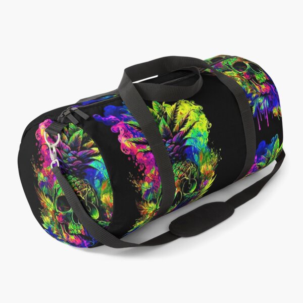 Item preview, Trippy Tropical Pineapple Skull Splashing Abstract Retro Art designed and sold by MindWave THC.