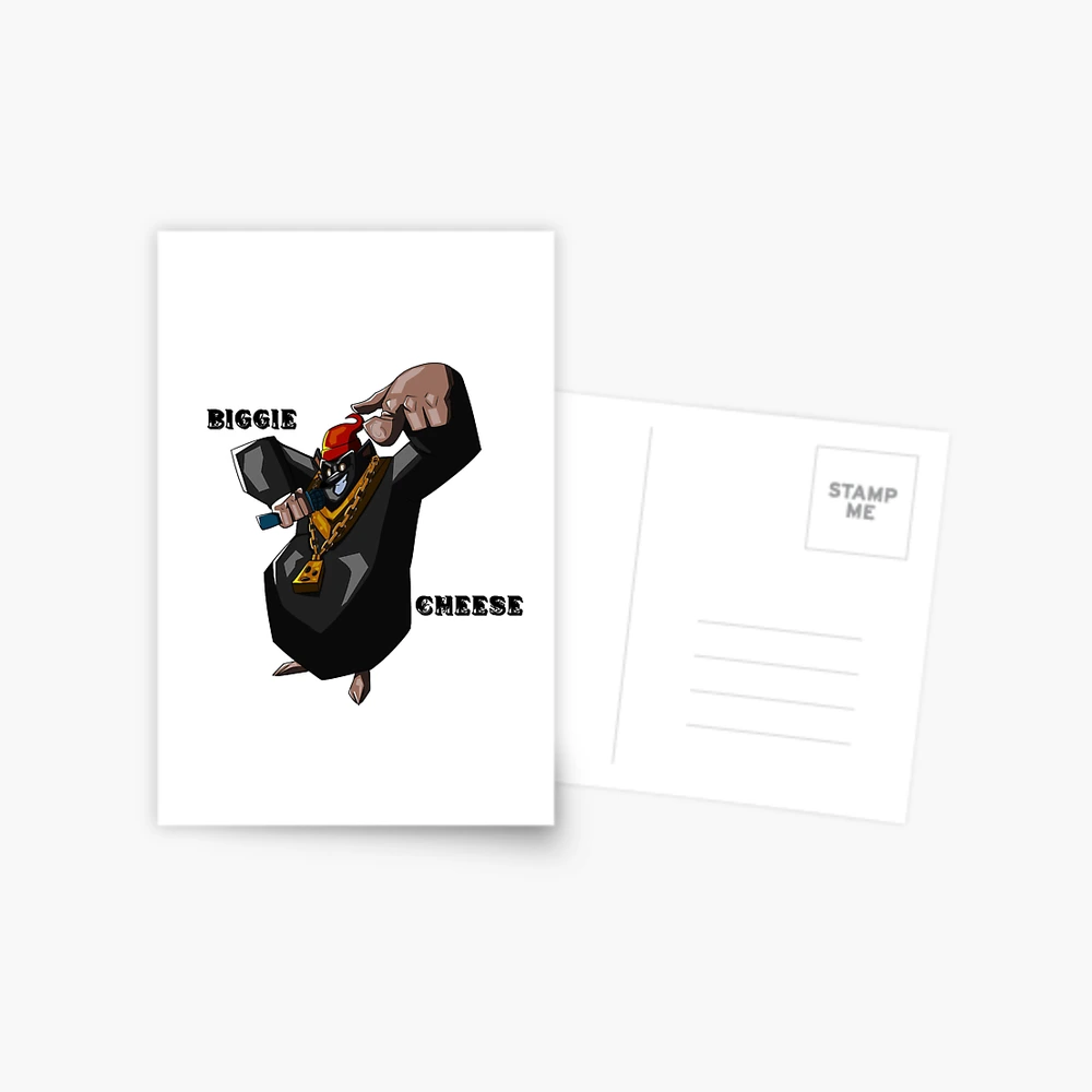 Biggie cheese Postcard for Sale by Paintandgo