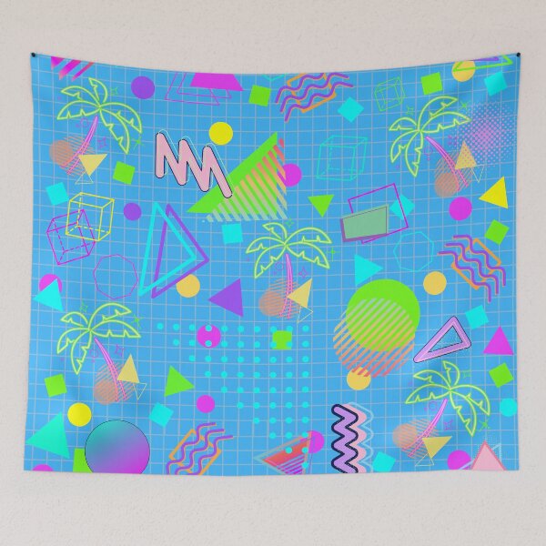 Item preview, Chaotic Memphis Style designed and sold by TotallyRetroArt.