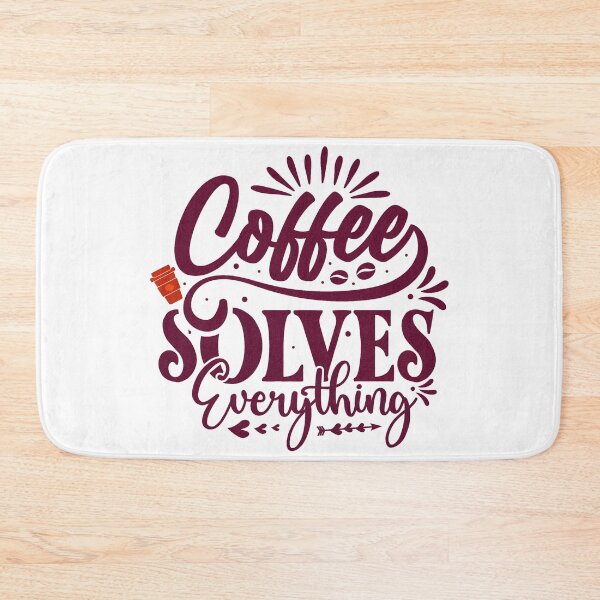 Item preview, "Cooffee Solves Everything" Calligraphic Design for Coffee Lovers designed and sold by deepakrode7.