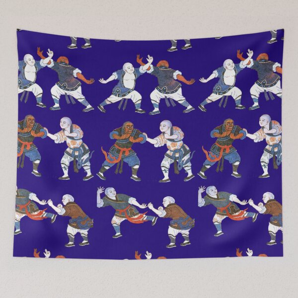 Item preview, Monks from Shaolin Temple practicing and sparring A designed and sold by NurturingSpirit.
