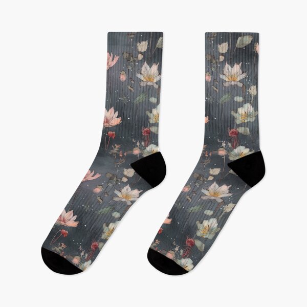 Item preview, Soft Blooms: Lofi Watercolor Flowers | Lofi Aesthetic Modern Seamless Pattern designed and sold by WartonnoArt.