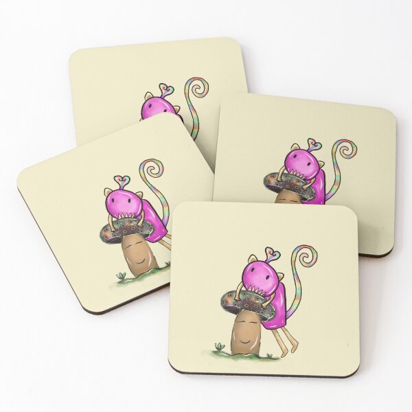 Item preview, cartoonLittle Mongkut eats rainbow mushrooms. designed and sold by 236Reel.