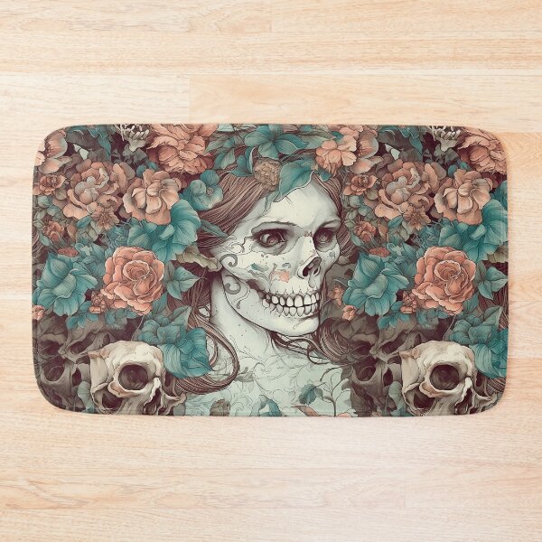 Item preview, Flowers & Bones | Day of the Dead Collection designed and sold by ParkersDigitals.