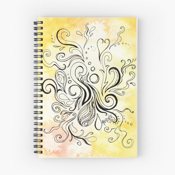 Item preview, Yellow Fire Swirls designed and sold by MarenPaintsJoy.