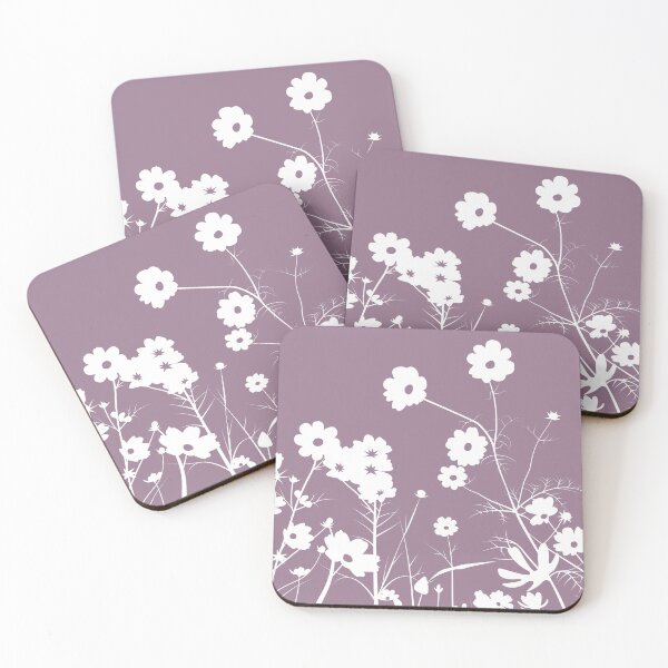 Item preview, Mauve daisy meadow designed and sold by ellaphanta.