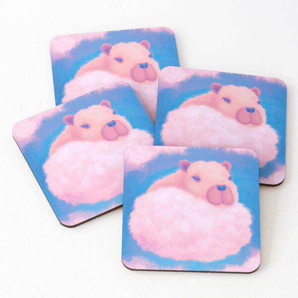 Item preview, Pastel Capybara Floating In The Clouds designed and sold by SubtleSplit.