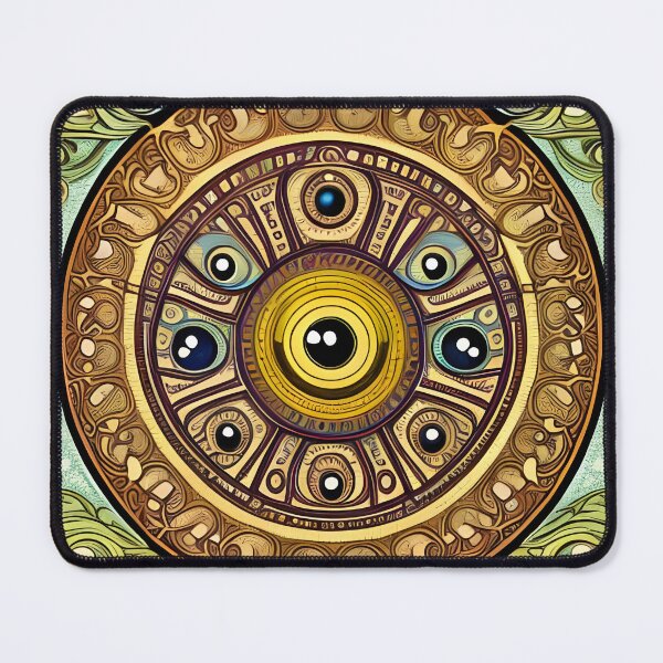 Item preview, Art Nouveau mandala abstract poster designed and sold by REALDesign-Shop.