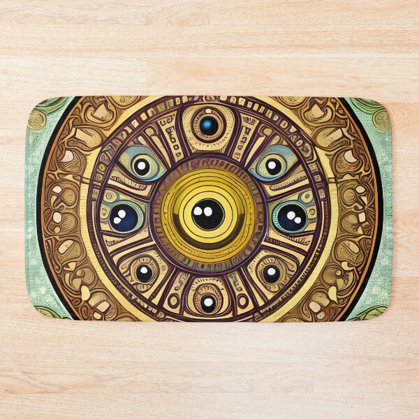 Item preview, Art Nouveau mandala abstract poster designed and sold by REALDesign-Shop.