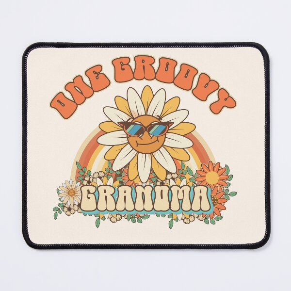 Item preview, One groovy grandma Retro gift for grandma Vintage floral pattern designed and sold by HomeCoquette.